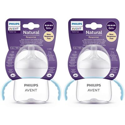 Kubek treningowy PHILIPS AVENT SCF263/61, 2 szt. - 125 ml Natural Response antykolkowy niekapek dla niemowląt 6m+ BPA free Kubek treningowy PHILIPS AVENT SCF263/61, 2 szt. - 125 ml Natural Response antykolkowy niekapek dla niemowląt 6m+ BPA free