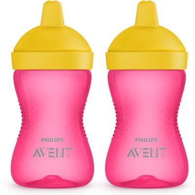 Kubek niekapek PHILIPS AVENT SCF804/04, 2 szt. - 300 ml twardy ustnik 18m+ antypoślizgowy bez BPA dla dzieci podróże zmywarka Kubek niekapek PHILIPS AVENT SCF804/04, 2 szt. - 300 ml twardy ustnik 18m+ antypoślizgowy bez BPA dla dzieci podróże zmywarka