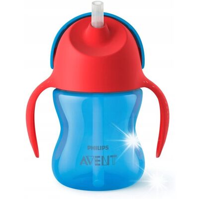 Philips AVENT kubek niekapek ze słomką SCF796/01 200ml 9m+ Philips AVENT kubek niekapek ze słomką SCF796/01 200ml 9m+
