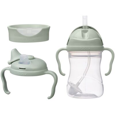 B.box Kubek 3w1 zestaw 240 ml Sage B.box Kubek 3w1 zestaw 240 ml Sage