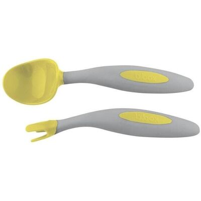 B.Box Pierwsze sztućce do nauki jedzenia Lemon Sherbet B.Box Pierwsze sztućce do nauki jedzenia Lemon Sherbet
