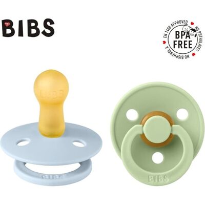 Bibs Colour 2-Pack Baby Blue & Pistachio M Smoczek Uspokajający Kauczuk Hevea Bibs Colour 2-Pack Baby Blue & Pistachio M Smoczek Uspokajający Kauczuk Hevea