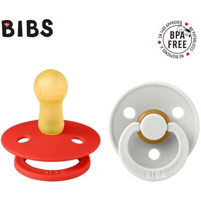 Bibs Colour 2-Pack Candy Apple & Haze M Smoczek Uspokajający Kauczuk Hevea Bibs Colour 2-Pack Candy Apple & Haze M Smoczek Uspokajający Kauczuk Hevea