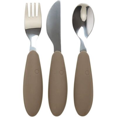 BIBS CUTLERY SET DARK OAK 3 częściowy zestaw sztućców BIBS CUTLERY SET DARK OAK 3 częściowy zestaw sztućców