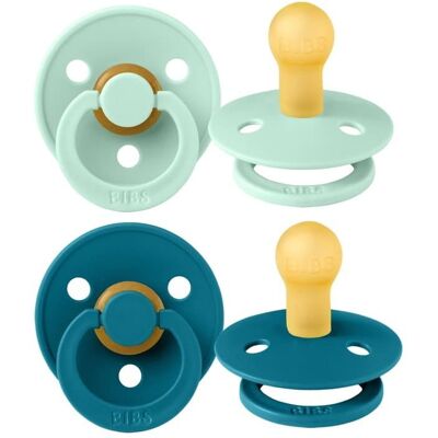 Bibs Dwupak Smoczek Uspokajający Kauczuk Hevea Rozmiar M 6m+ 2szt NORDIC MINT & FOREST LAKE Bibs Dwupak Smoczek Uspokajający Kauczuk Hevea Rozmiar M 6m+ 2szt NORDIC MINT & FOREST LAKE