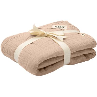 BIBS Organiczna bawełniana muślinowa kołdra - Blush - Prezent dla niemowlaka BIBS Organiczna bawełniana muślinowa kołdra - Blush - Prezent dla niemowlaka