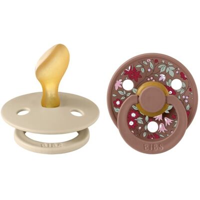 BIBS LIBERTY COLOUR ANATOMICAL 2-PACK CHAMOMILE LAWN WOODCHUCK M Smoczek Anatomiczny kauczuk Hevea BIBS LIBERTY COLOUR ANATOMICAL 2-PACK CHAMOMILE LAWN WOODCHUCK M Smoczek Anatomiczny kauczuk Hevea
