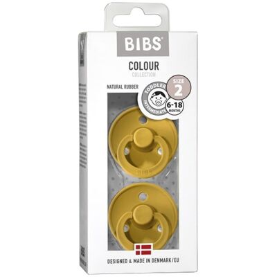 Bibs Smoczek Uspokajający Kauczuk Hevea Rozmiar M 6m+ 2szt DUO MUSTARD Bibs Smoczek Uspokajający Kauczuk Hevea Rozmiar M 6m+ 2szt DUO MUSTARD
