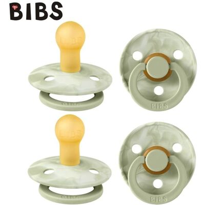 BIBS TIE DIY COLLECTION 2-PACK SAGE IVORY & SAGE IVORY S Smoczek Uspokajający kauczuk Hevea BIBS TIE DIY COLLECTION 2-PACK SAGE IVORY & SAGE IVORY S Smoczek Uspokajający kauczuk Hevea