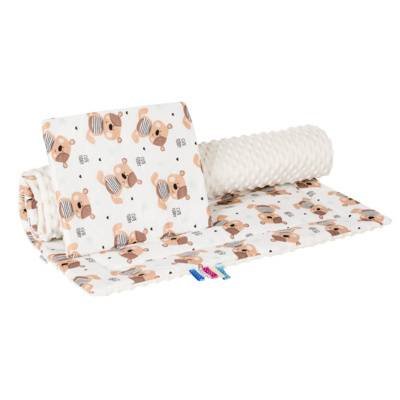 Bocioland - Kocyk - 75x100 - Minky Teddy - Baby blanket Bocioland - Kocyk - 75x100 - Minky Teddy - Baby blanket