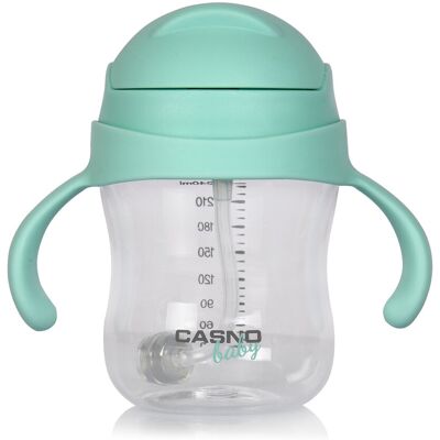 Butelka tritanowa dla dzieci Casno Baby DIZZY 240 ml Mint Butelka tritanowa dla dzieci Casno Baby DIZZY 240 ml Mint