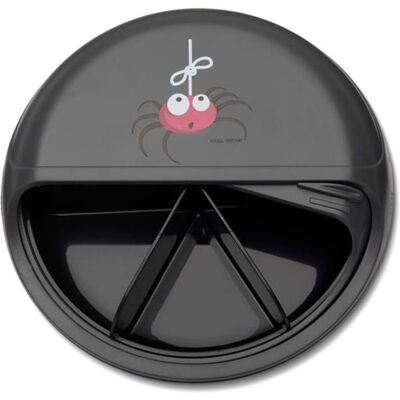 Inny producent Carl Oscar BIG SnackDISC™ 5 komorowy obrotowy pojemnik na przekąski Grey - Spider Inny producent Carl Oscar BIG SnackDISC™ 5 komorowy obrotowy pojemnik na przekąski Grey - Spider