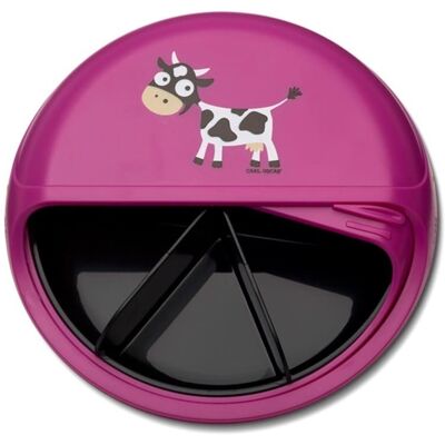 Inny producent Carl Oscar BIG SnackDISC™ 5 komorowy obrotowy pojemnik na przekąski Purple - Cow Inny producent Carl Oscar BIG SnackDISC™ 5 komorowy obrotowy pojemnik na przekąski Purple - Cow