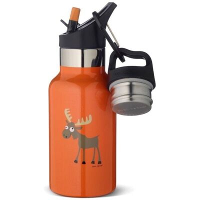 Carl Oscar TEMP Bottle - Butelka termiczna ze słomką ze szlachetnej stali nierdzewnej Orange - Moose Carl Oscar TEMP Bottle - Butelka termiczna ze słomką ze szlachetnej stali nierdzewnej Orange - Moose