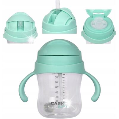 Inny producent CASNO Butelka Kubek Niekapek Tritanowy Dla Niemowląt Dziecka 240 ml Inny producent CASNO Butelka Kubek Niekapek Tritanowy Dla Niemowląt Dziecka 240 ml