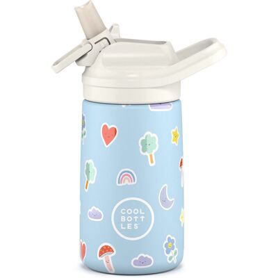 Cool Bottles Butelka termiczna Kiddies 350 ml Rainbow Clouds Cool Bottles Butelka termiczna Kiddies 350 ml Rainbow Clouds