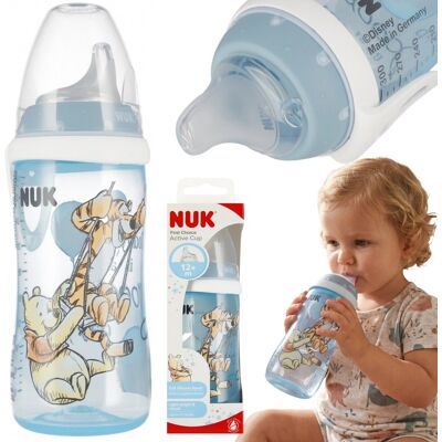 sarcia.eu DISNEY Kubuś Puchatek BEZPIECZNA butelka do karmienia NUK, ANTYKOLKOWA, silikonowy smoczek NIEKAPEK 300ml 12m+ sarcia.eu DISNEY Kubuś Puchatek BEZPIECZNA butelka do karmienia NUK, ANTYKOLKOWA, silikonowy smoczek NIEKAPEK 300ml 12m+