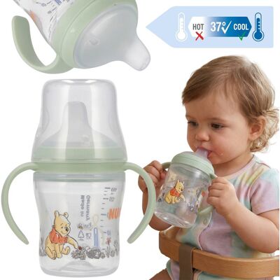 sarcia.eu DISNEY Kubuś Puchatek BEZPIECZNA butelka do nauki picia Z UCHWYTAMI NUK, ANTYKOLKOWA, z ustnikiem NIEKAPKIEM 150ml 6m+ sarcia.eu DISNEY Kubuś Puchatek BEZPIECZNA butelka do nauki picia Z UCHWYTAMI NUK, ANTYKOLKOWA, z ustnikiem NIEKAPKIEM 150ml 6m+