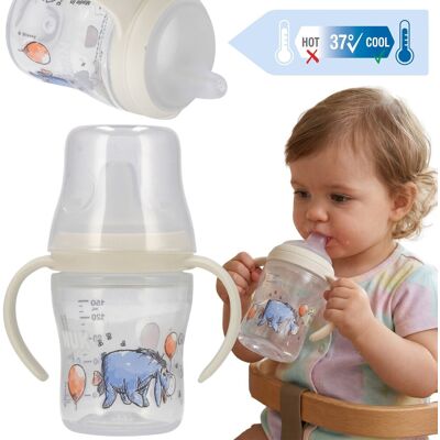 sarcia.eu DISNEY Kubuś Puchatek Kłapouchy BEZPIECZNA butelka do nauki picia Z UCHWYTAMI NUK, ANTYKOLKOWA, z ustnikiem NIEKAPKIEM 150ml 6m+ sarcia.eu DISNEY Kubuś Puchatek Kłapouchy BEZPIECZNA butelka do nauki picia Z UCHWYTAMI NUK, ANTYKOLKOWA, z ustnikiem NIEKAPKIEM 150ml 6m+