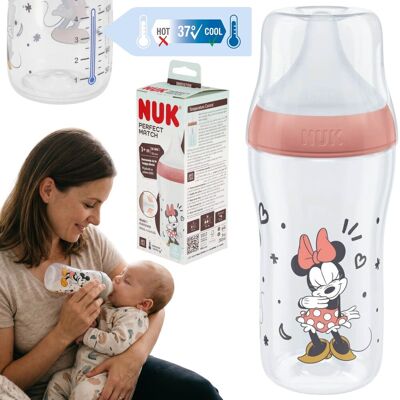 sarcia.eu DISNEY Myszka Minnie BEZPIECZNA butelka do karmienia NUK, ANTYKOLKOWA, silikonowy smoczek 260ml 3m+ sarcia.eu DISNEY Myszka Minnie BEZPIECZNA butelka do karmienia NUK, ANTYKOLKOWA, silikonowy smoczek 260ml 3m+