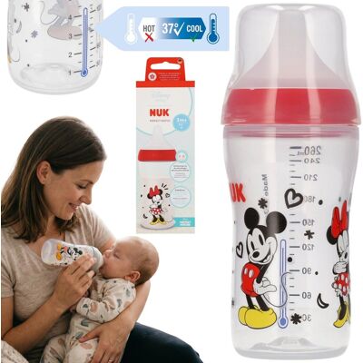 sarcia.eu DISNEY Myszka Minnie BEZPIECZNA butelka do karmienia NUK, ANTYKOLKOWA, silikonowy, smoczek do mleka modyfikowanego, 260ml 3m+ sarcia.eu DISNEY Myszka Minnie BEZPIECZNA butelka do karmienia NUK, ANTYKOLKOWA, silikonowy, smoczek do mleka modyfikowanego, 260ml 3m+
