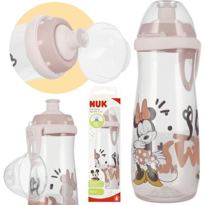 sarcia.eu DISNEY Myszka Minnie BUTELKA NA WODĘ z silikonowym ustnikiem, transparentny BIDON z klipsem 450 ml sarcia.eu DISNEY Myszka Minnie BUTELKA NA WODĘ z silikonowym ustnikiem, transparentny BIDON z klipsem 450 ml