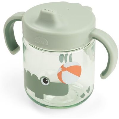 Done by Deer Kubek Niekapek z Uchwytami 260ml Playground Green Done by Deer Kubek Niekapek z Uchwytami 260ml Playground Green