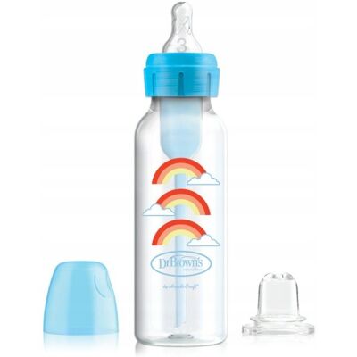 Dr. Brown's Transitiefles - 250 ml - Niebieski - Bottle Dr. Brown's Transitiefles - 250 ml - Niebieski - Bottle