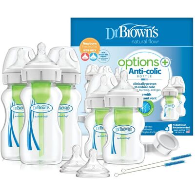Zestaw butelek Dr. Brown's - Noworodek, Bez BPA, Naturalny Kształt Zestaw butelek Dr. Brown's - Noworodek, Bez BPA, Naturalny Kształt