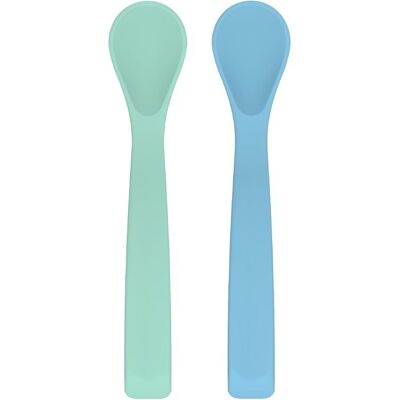 ECO Viking Blw Flexi Spoon Blue + Mint Silikonowe Łyżeczki 2 Szt ECO Viking Blw Flexi Spoon Blue + Mint Silikonowe Łyżeczki 2 Szt