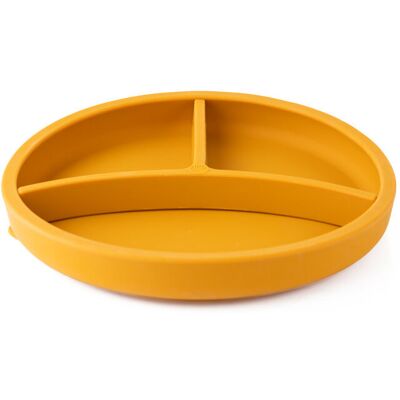 Eco Rascals Talerzyk 2 w 1 silikonowy MUSTARD - plate Eco Rascals Talerzyk 2 w 1 silikonowy MUSTARD - plate