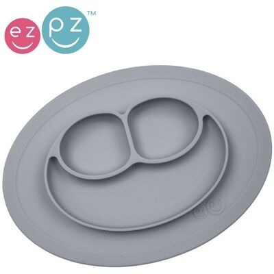 Zestaw silikonowych naczyń dla niemowląt EZPZ - ciemnoszary Zestaw silikonowych naczyń dla niemowląt EZPZ - ciemnoszary