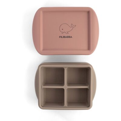 Filibabba Silikonowy pojemnik do mrożenia posiłków 2pack Rose Mix Filibabba Silikonowy pojemnik do mrożenia posiłków 2pack Rose Mix