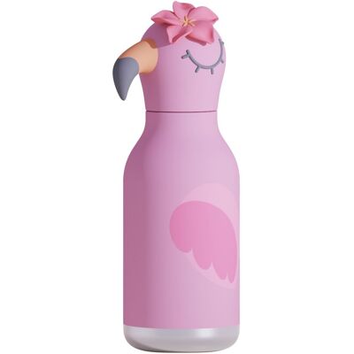 Flaming Lola - Butelka Termiczna 460 ml ze Słomką z Motywem Flaminga - Różowa Bestie Bottle - Asobu Flaming Lola - Butelka Termiczna 460 ml ze Słomką z Motywem Flaminga - Różowa Bestie Bottle - Asobu