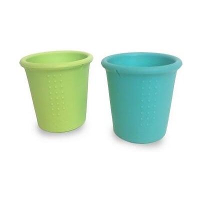 GoSili, Silikids, Kubki silikonowe, Sea/Lime, 2 szt. GoSili, Silikids, Kubki silikonowe, Sea/Lime, 2 szt.