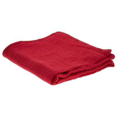 Hi Little One - Otulacz Muślinowy 100 X 100 Cm Z Organicznej Bio Bawełny Gots Muslin Swaddle Baby Pink Dark Hi Little One - Otulacz Muślinowy 100 X 100 Cm Z Organicznej Bio Bawełny Gots Muslin Swaddle Baby Pink Dark