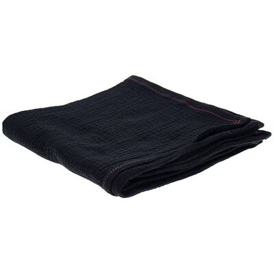 Hi Little One - Otulacz Muślinowy 100 X 100 Cm Z Organicznej Bio Bawełny Gots Muslin Swaddle Black Hi Little One - Otulacz Muślinowy 100 X 100 Cm Z Organicznej Bio Bawełny Gots Muslin Swaddle Black