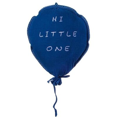 Hi Little One poduszka dekoracyjna do pokoiku BIO muślin BALOON Navy Hi Little One poduszka dekoracyjna do pokoiku BIO muślin BALOON Navy