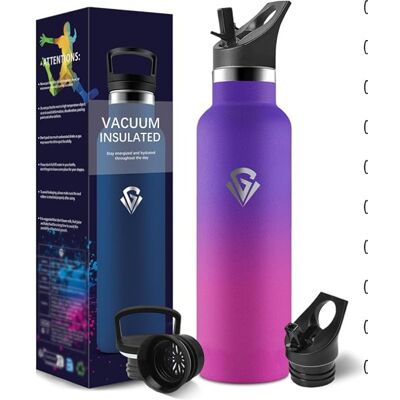 HoneyHolly Termos 500 ml nie zawiera BPA ze stali nierdzewnej HoneyHolly Termos 500 ml nie zawiera BPA ze stali nierdzewnej