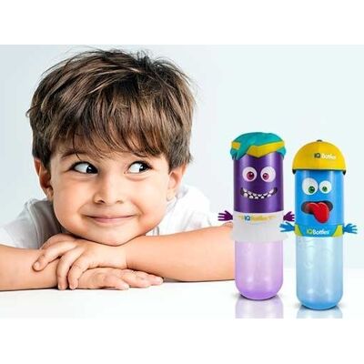 IQBottles, Bidon-butelka 2w1 Blue/Yellow cap IQBottles, Bidon-butelka 2w1 Blue/Yellow cap