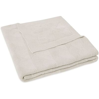 Kocyk niemowlęcy Jollein - Shell Knit - 75x100cm - Nougat Kocyk niemowlęcy Jollein - Shell Knit - 75x100cm - Nougat
