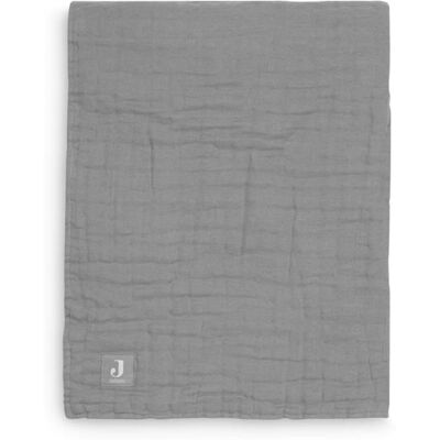 Jollein - Kocyk Muślinowy Cotton 120 X 120 Cm Storm Grey Jollein - Kocyk Muślinowy Cotton 120 X 120 Cm Storm Grey