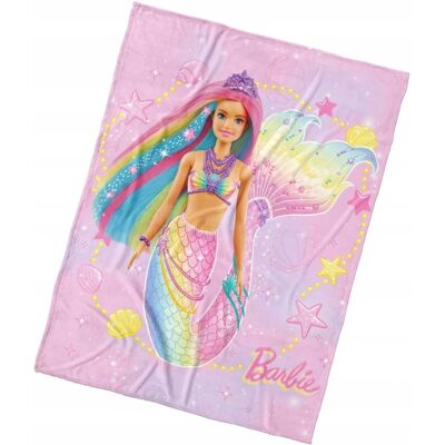 Carbotex Koc Coral Barbie 150x200 Cm Syrenka Carbotex Koc Coral Barbie 150x200 Cm Syrenka