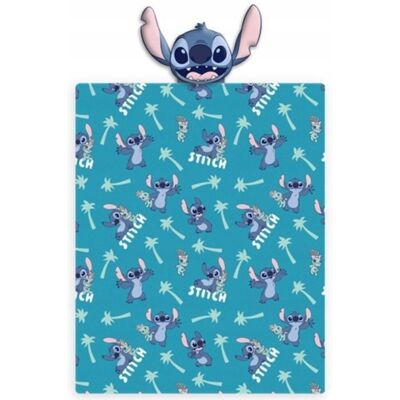 Carbotex Kocopoduszka Stitch Koc 120x150 Poduszka 35x35 Licencyjna Niebieska Carbotex Kocopoduszka Stitch Koc 120x150 Poduszka 35x35 Licencyjna Niebieska