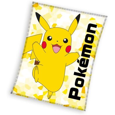 Carbotex Kocyk Coral Pokemon Pikachu Koc 130x160 Cm Carbotex Kocyk Coral Pokemon Pikachu Koc 130x160 Cm