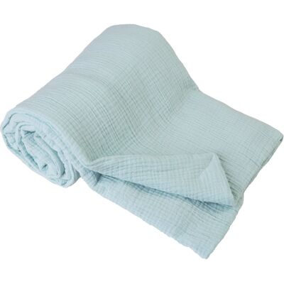 Kocyk dziecięcy 75x100 Muslin miętowy BabyMatex Kocyk dziecięcy 75x100 Muslin miętowy BabyMatex