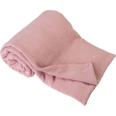 Kocyk dziecięcy 75x100 Muslin pudrowy różowy BabyMatex Kocyk dziecięcy 75x100 Muslin pudrowy różowy BabyMatex