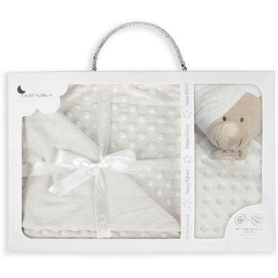 Interbaby Deka Miękka aksamitna kocyk dla niemowląt & Pluszowa zabawka - Kocyk dla dzieci Interbaby Deka Miękka aksamitna kocyk dla niemowląt & Pluszowa zabawka - Kocyk dla dzieci