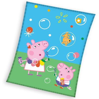 Bellenblaas - Peppa Pig Coral fleece plaid - koc dla niemowląt Bellenblaas - Peppa Pig Coral fleece plaid - koc dla niemowląt