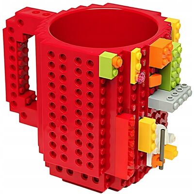 Inny producent KREATYWNY KUBEK KLOCKOWY 350ML CZERWONY – IDEALNY DLA FANÓW KLOCKÓW LEGO / A223-02 Inny producent KREATYWNY KUBEK KLOCKOWY 350ML CZERWONY – IDEALNY DLA FANÓW KLOCKÓW LEGO / A223-02
